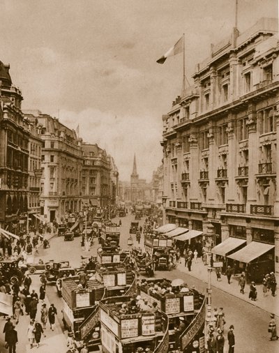 Upper Part of Regents Street by English Photographer